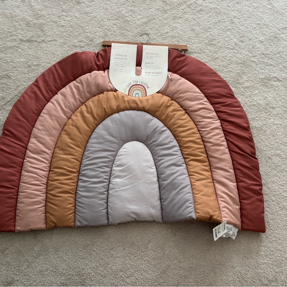 Large Multicolor Rainbow Play Mat